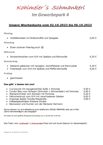 Datei:MA Info:Wochenkarte 02.10.2023 bis 06.10.2023.pdf