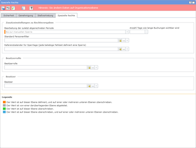 Spezielle Rechte